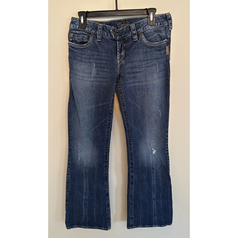 Silver Jeans Co. Slim Boot Women 29x31 (30x30) Blue Western Glove Works Tuesday